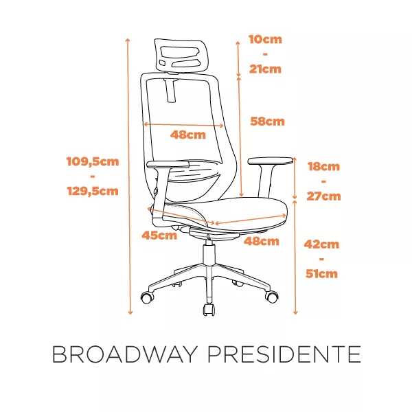 Cadeira Broadway Presidente