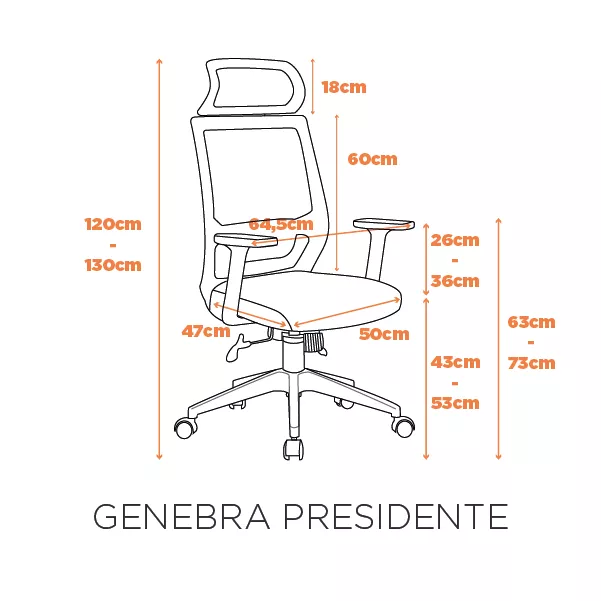 Cadeira Genebra Presidente