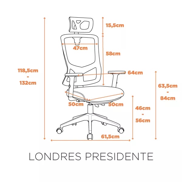 Cadeira Londres Presidente