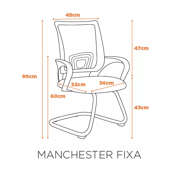 Cadeira Manchester Base Fixa
