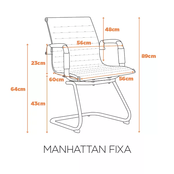 Cadeira Manhattan Fixa