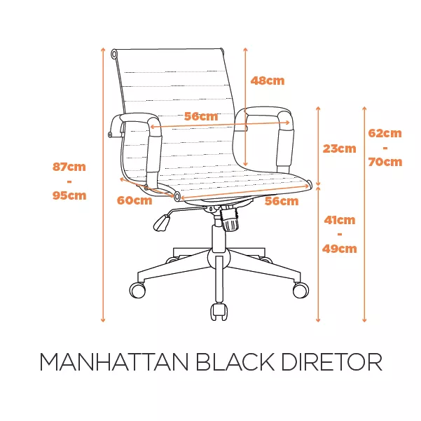 Cadeira Manhattan Black Diretor