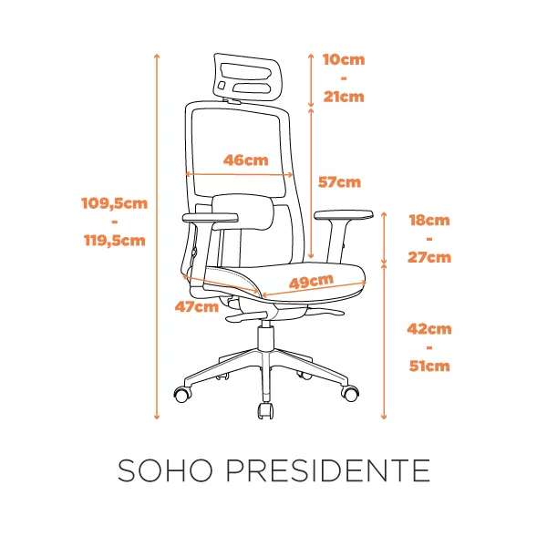 Cadeira Soho Presidente