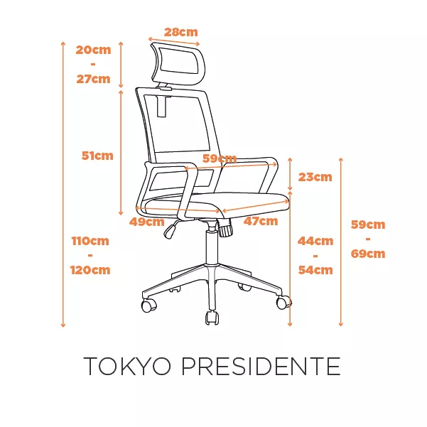 Cadeira Tokyo Presidente