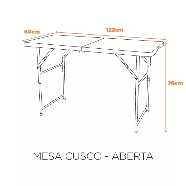 Mesa Dobrável Cusco