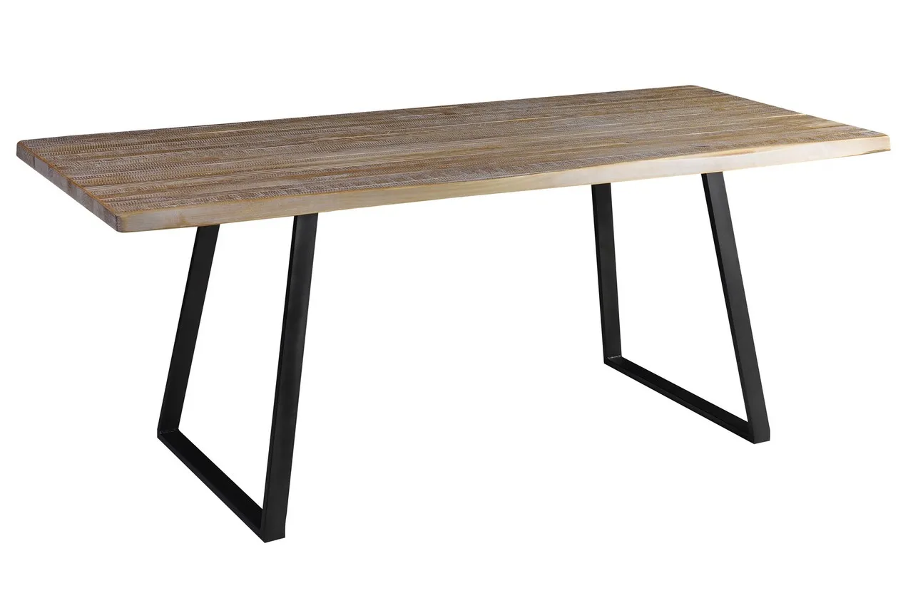 Mesa de Jantar York Live Edge Industrial