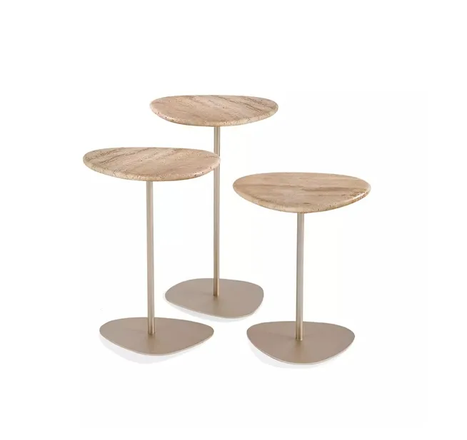 Conjunto Mesa Lateral Nina - Pedra